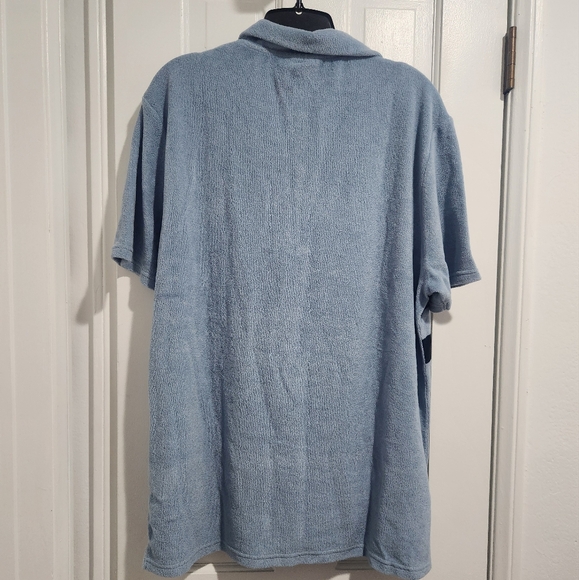 Ron Dorff Blue Terry Polo Shirt XXL - Picture 6 of 8